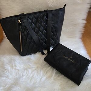 Vera Bradley Black Quilted Tote Bag